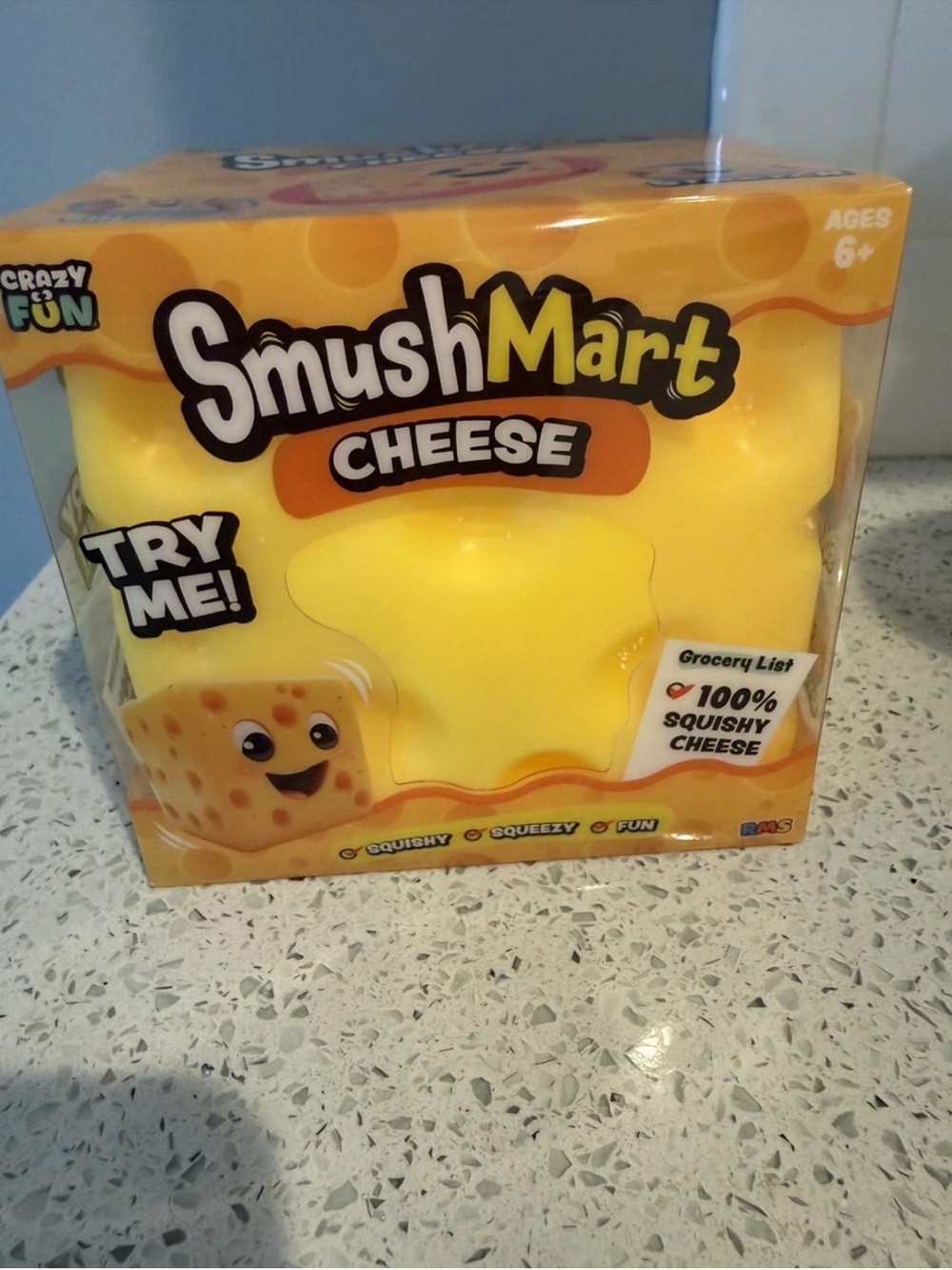 Cheese Squishy Toy - Yellow